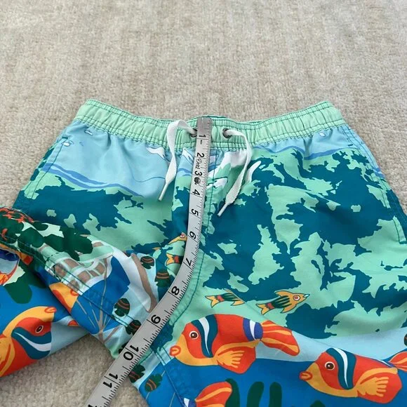 Hanna Andersson Boys Fish Sea Swim Shorts Trunks 10 - Picture 6 of 8
